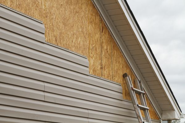 Grey Vinyl Siding Installation in Terre Haute