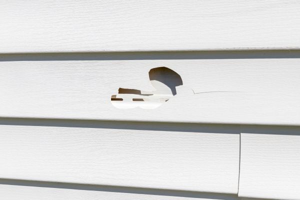 White Vinyl Siding Repair in Terre Haute